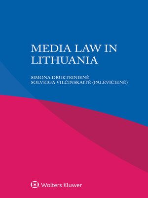 cover image of Media Law in Lithuania